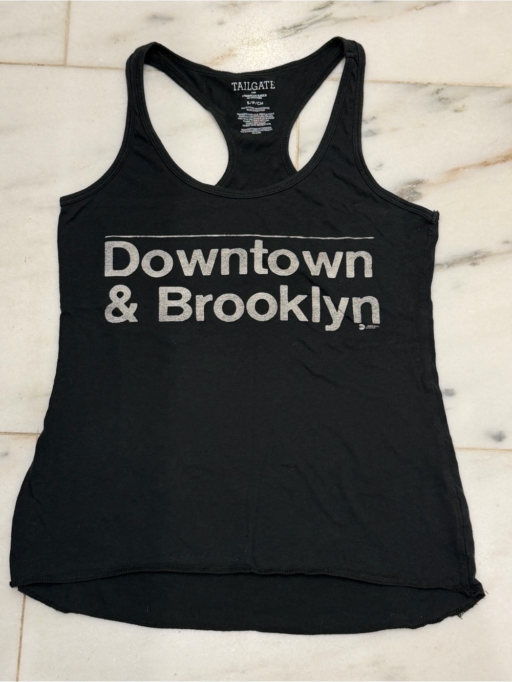 American Eagle Outfitters Black Racerback Tank, Downtown & Brooklyn